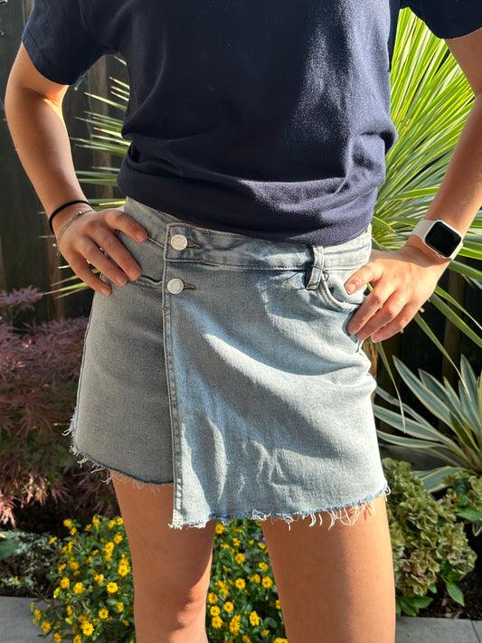 Denim skort