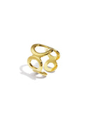 Open circle ring - goud