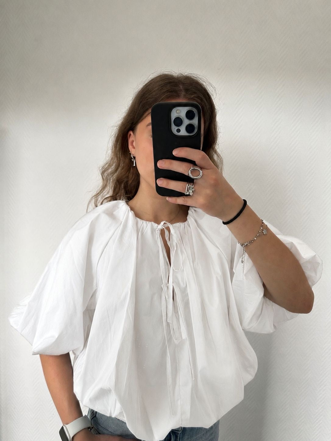 Bow blouse - wit
