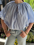 Bow blouse - blauw