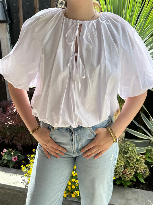 Bow blouse - wit