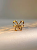 Butterfly ring - goud
