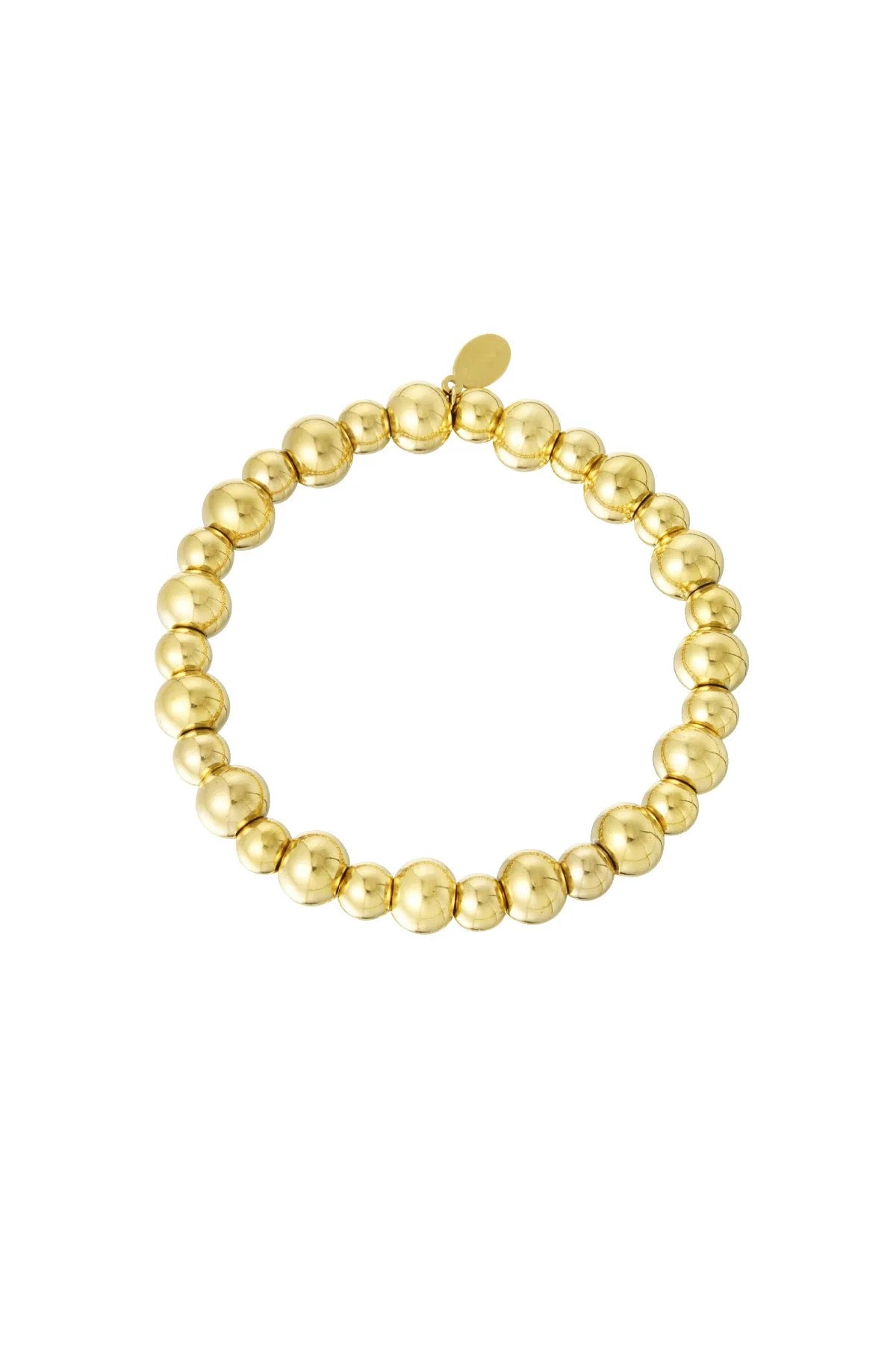 Big beads armband - goud