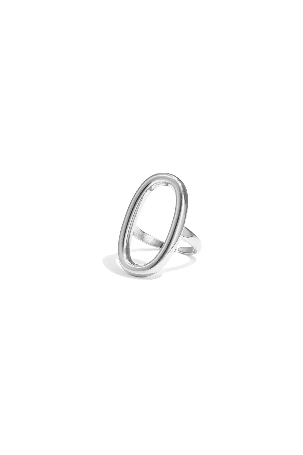 Oval ring - zilver