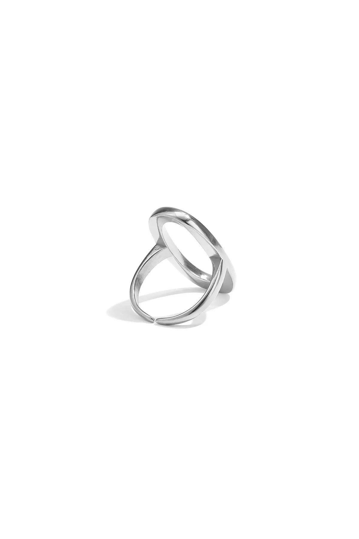 Oval ring - zilver