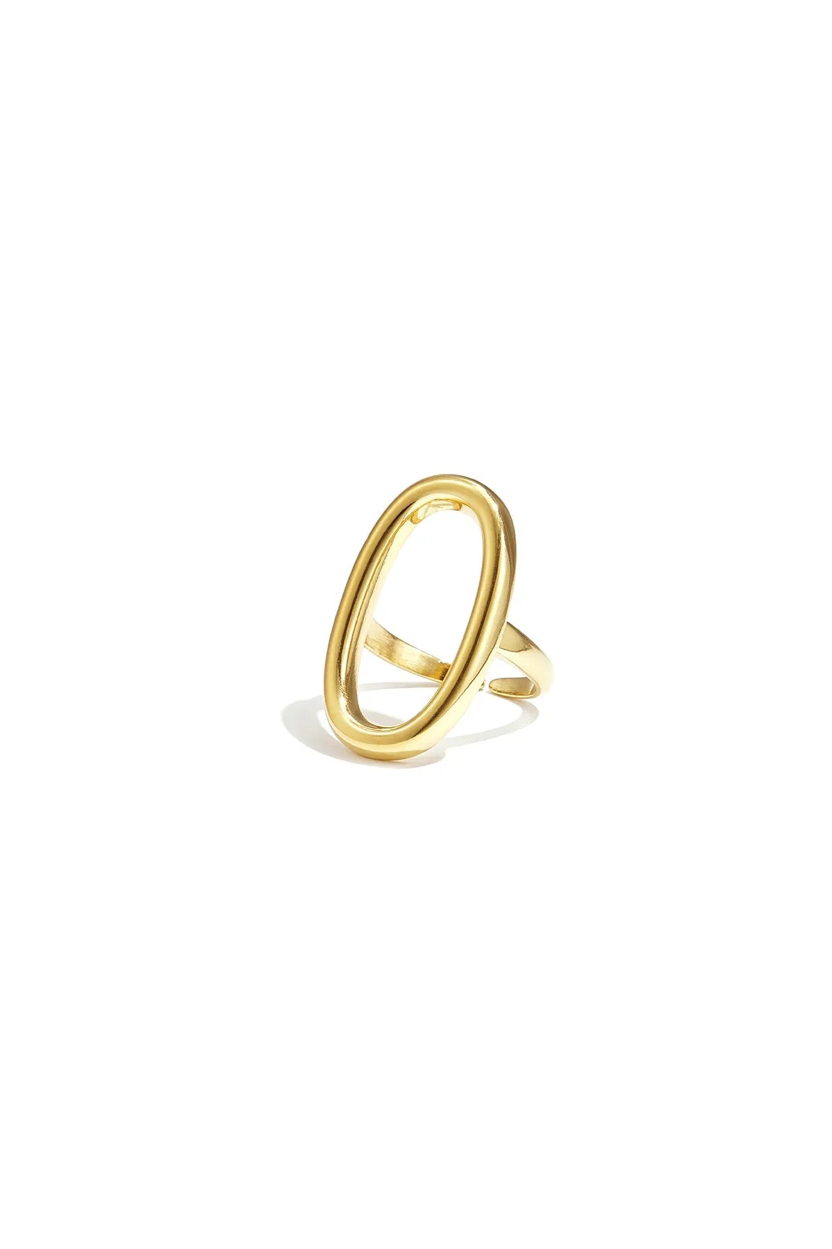 Oval ring - goud
