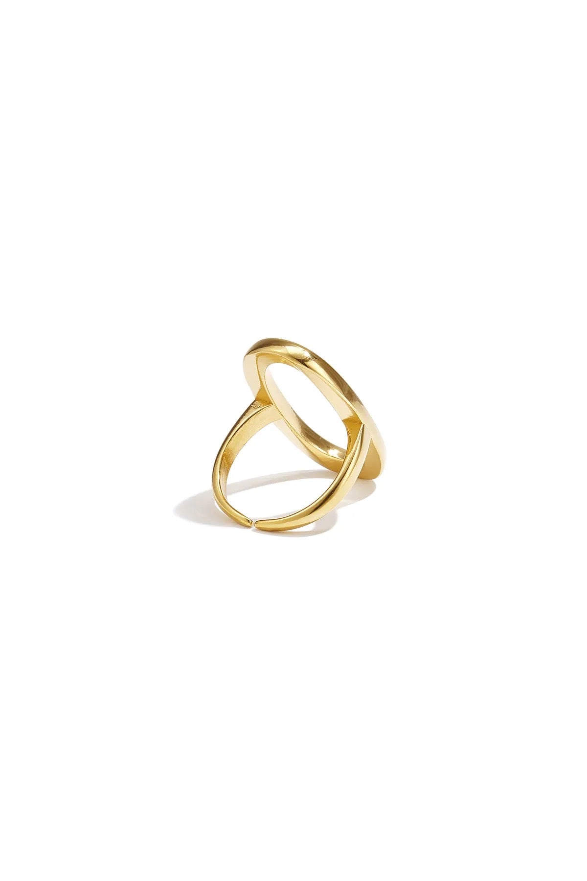 Oval ring - goud