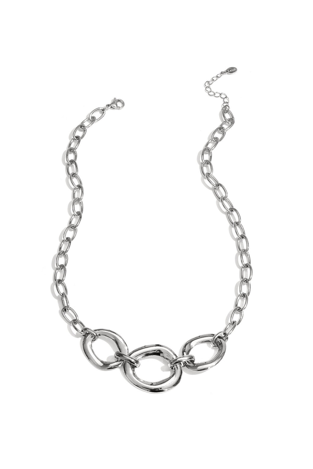 Chunky schakelketting - zilver