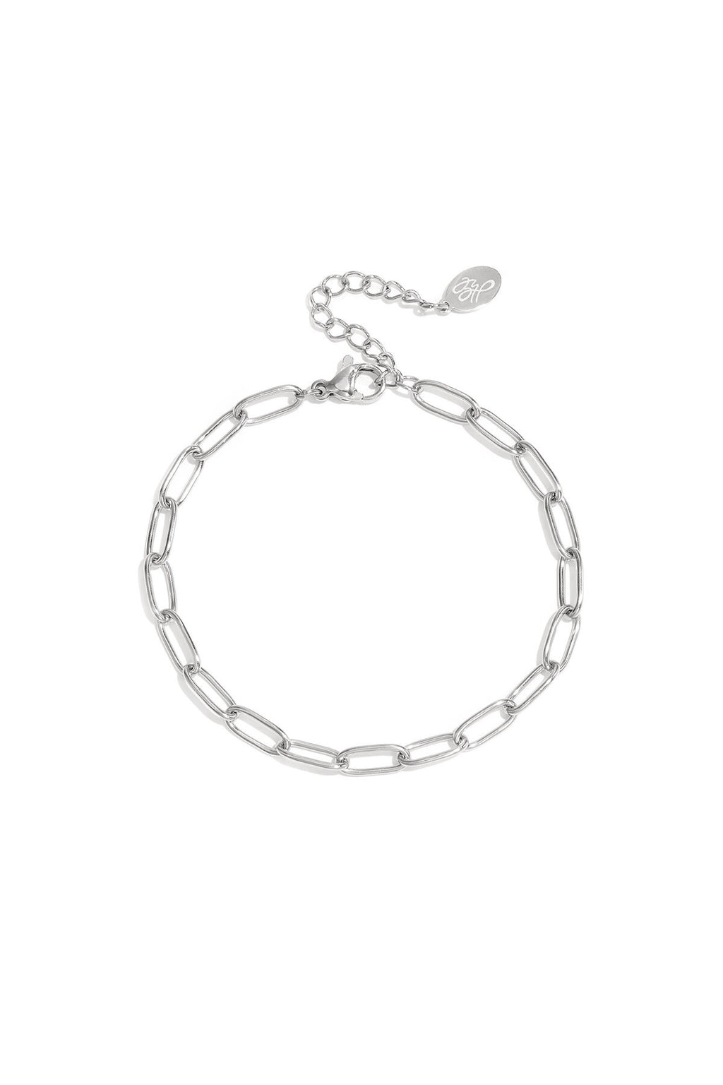 Basic schakelarmband - zilver
