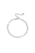 Basic schakelarmband - zilver