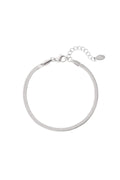 Snake chain armband - zilver