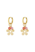 Mini flower oorbellen - goud
