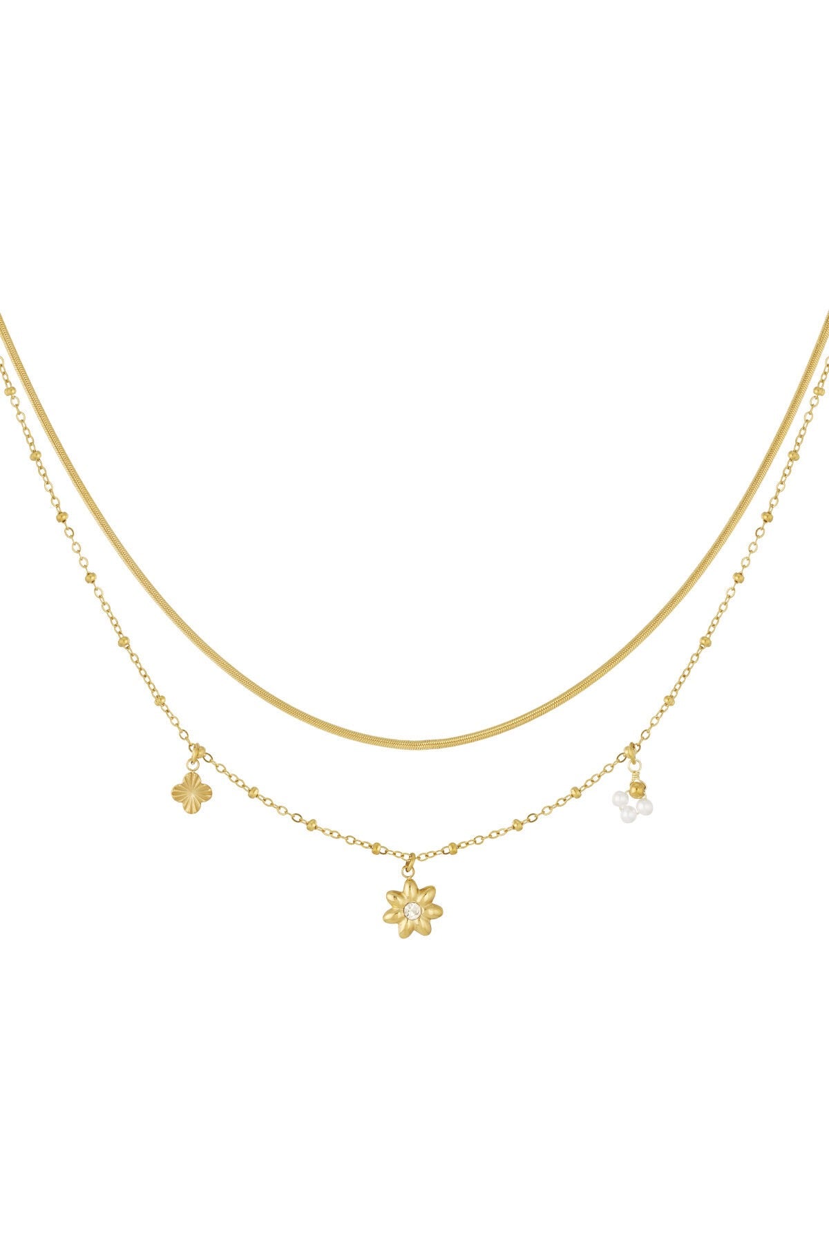 Star layers ketting - goud