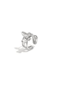 Flower stone ring - zilver