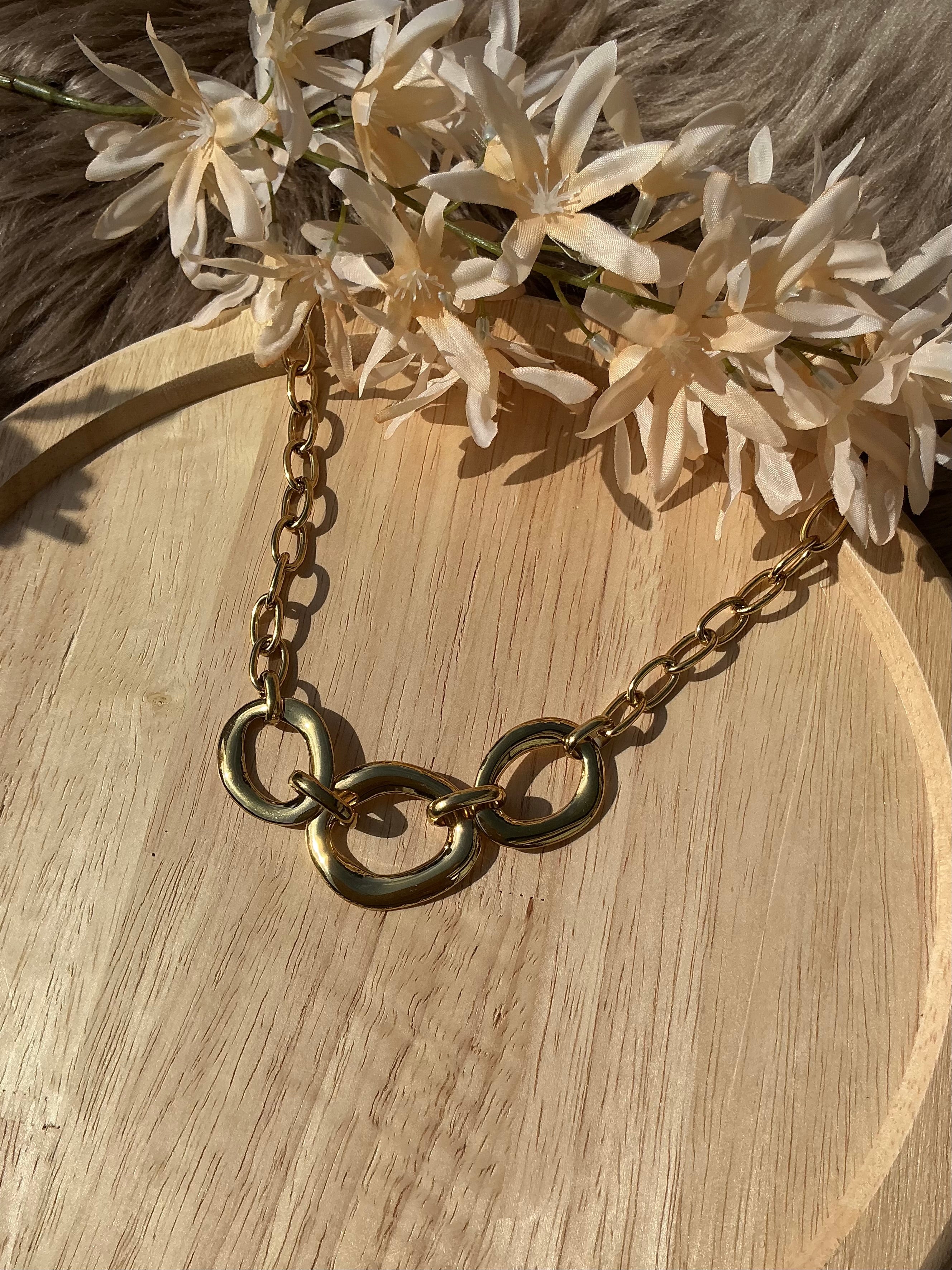 Chunky schakelketting - goud