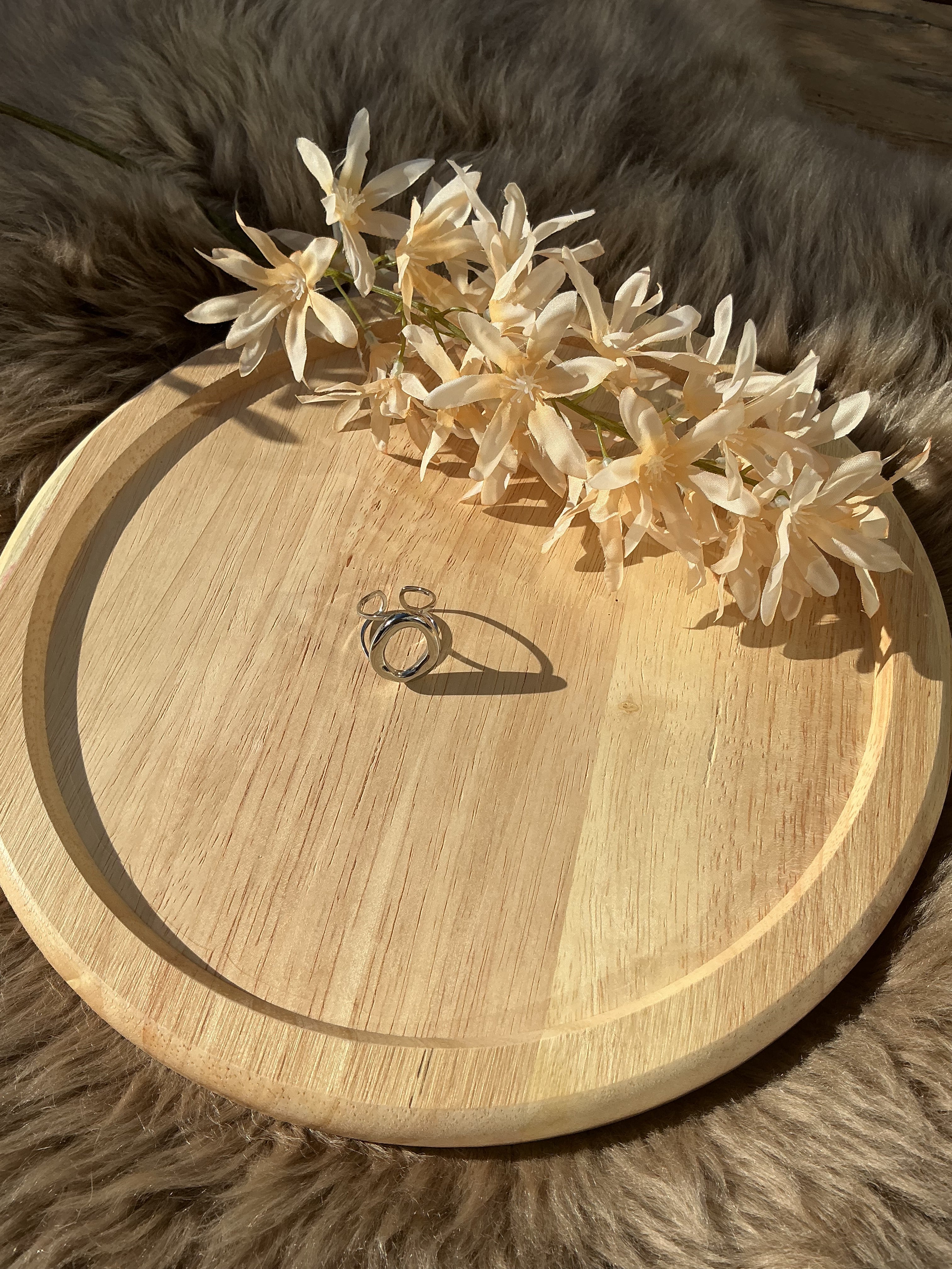 Bold circle ring - zilver