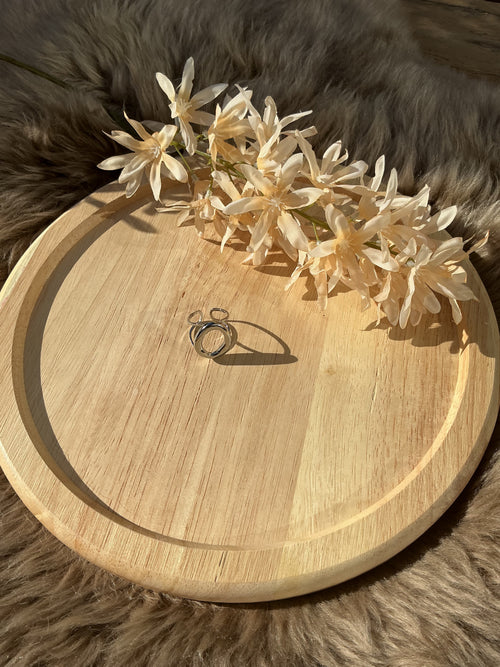 Bold circle ring - zilver