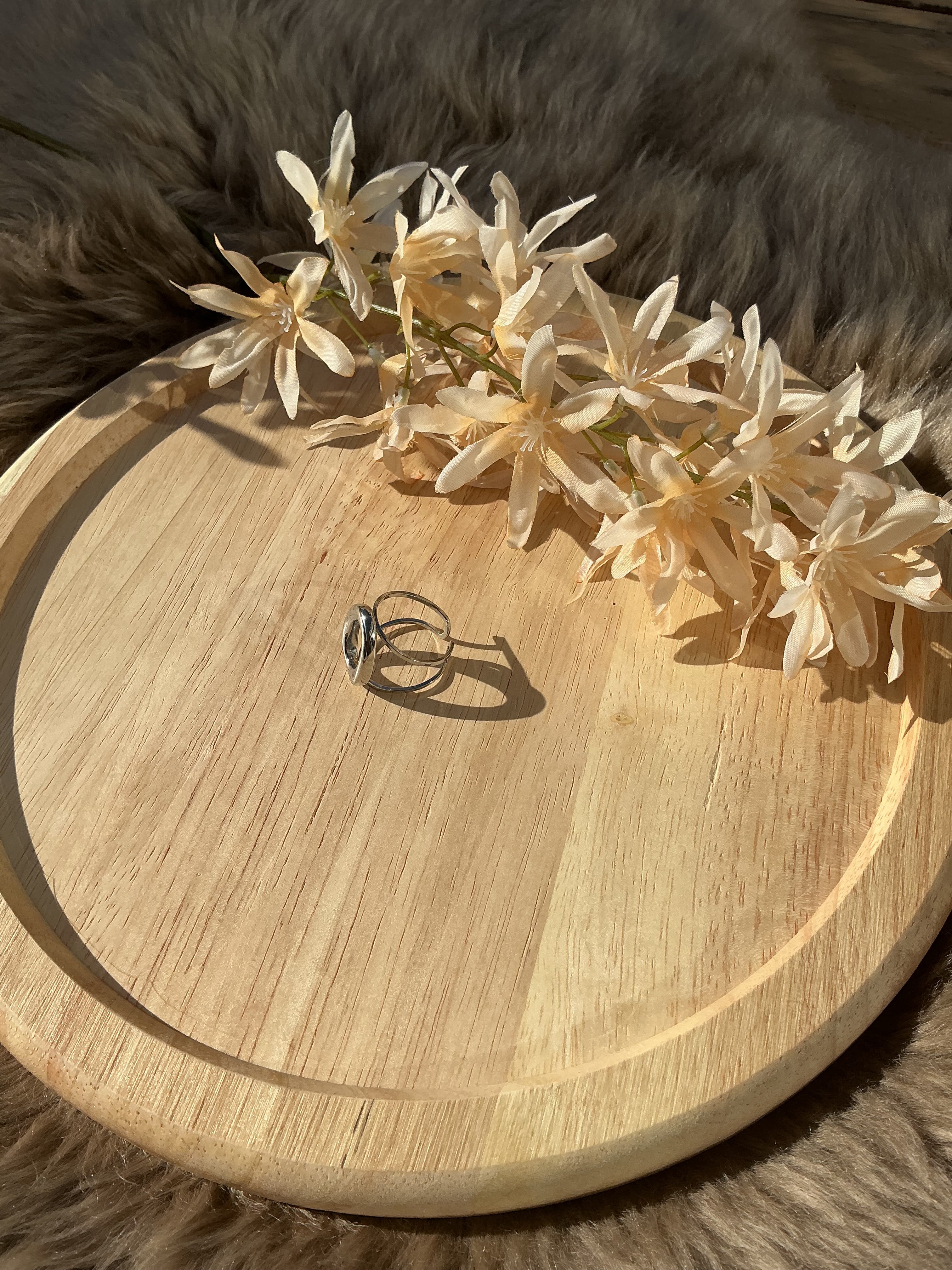 Bold circle ring - zilver