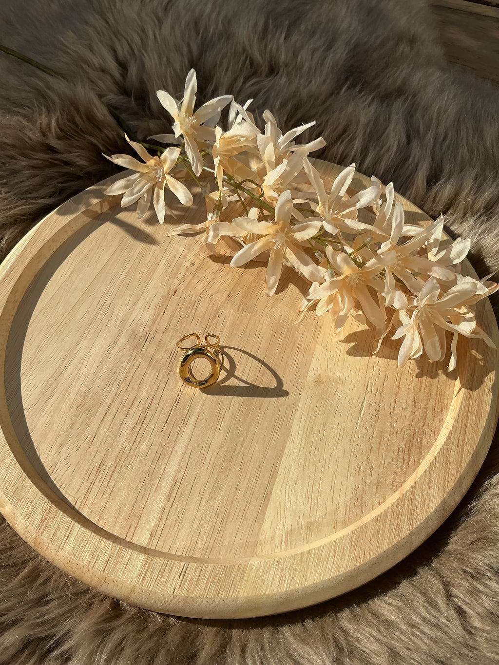 Bold circle ring - goud