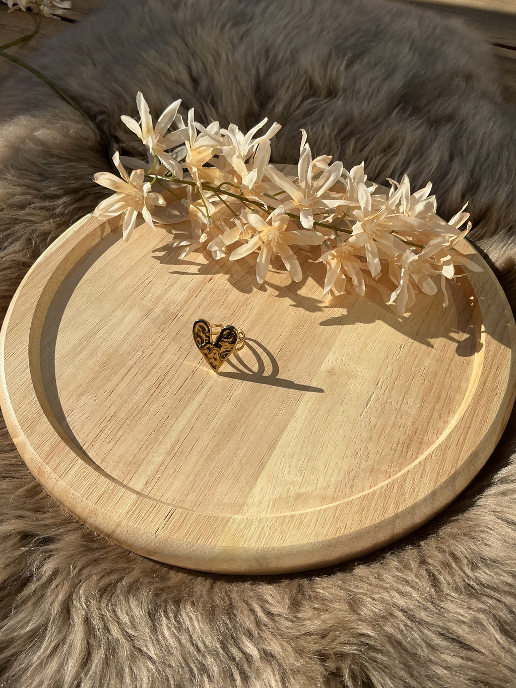 Big heart ring - goud