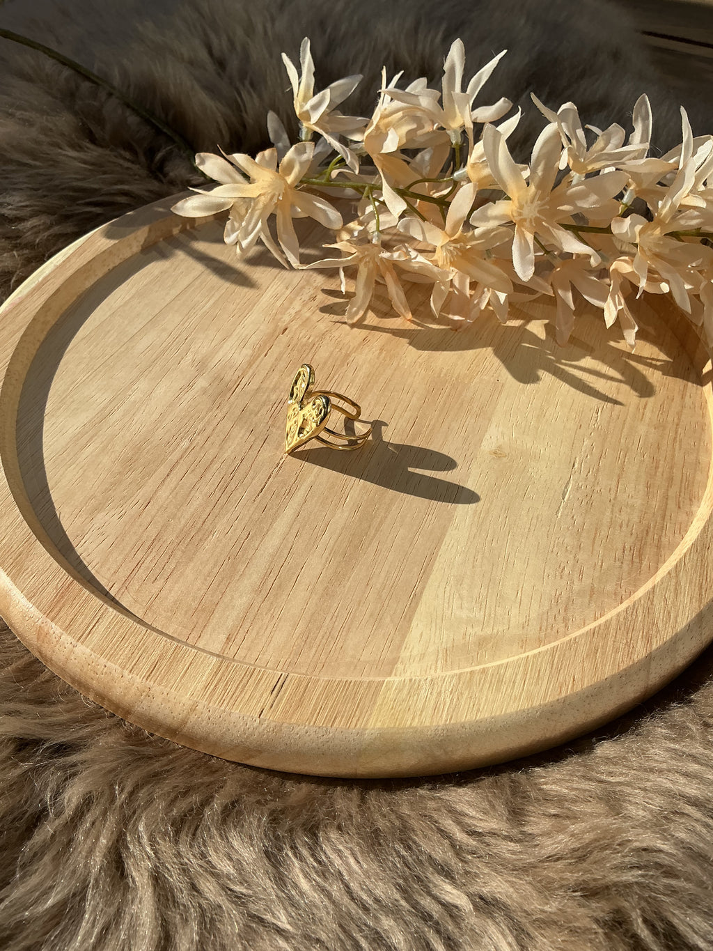 Big heart ring - goud